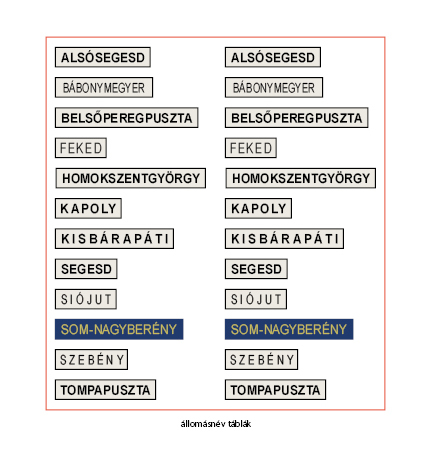 Alsósegesd, Bábonymegyer, Belsőperegpuszta, Feked, Homokszentgyörgy, Kapoly, Kisbárapáti